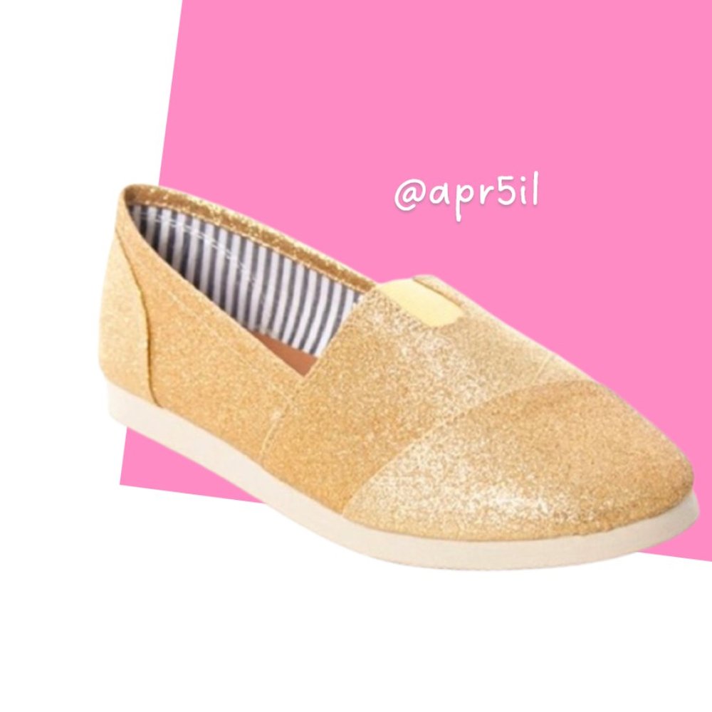 Gold Slip Ons